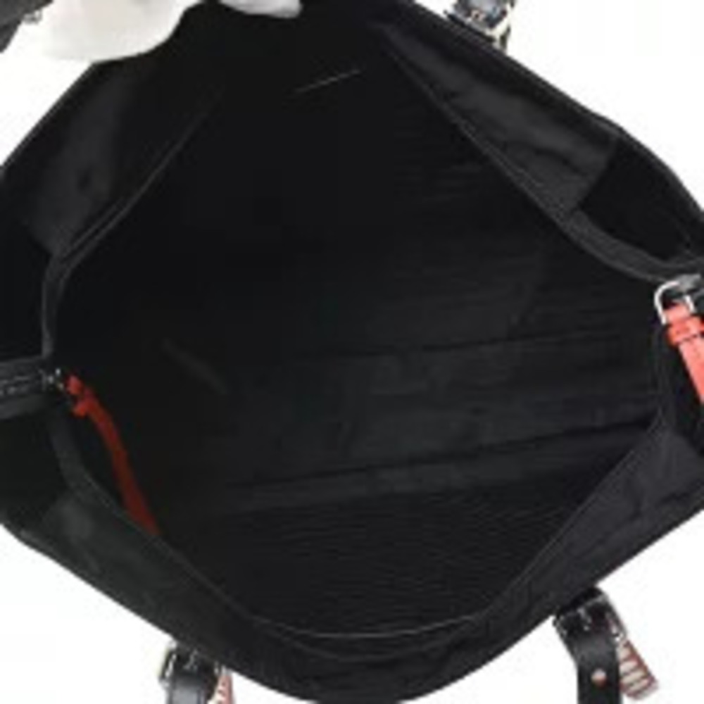 Prada Tote Bag Shoulder Studded Black - Picture 4 of 9